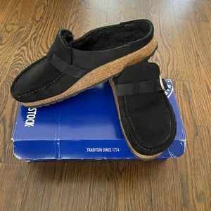 Birkenstock Buckley suede clogs, 40